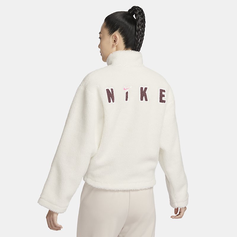 【自营】NIKE耐克女子仿羊羔绒夹克冬新款毛绒立领外套FV4009-133-图0