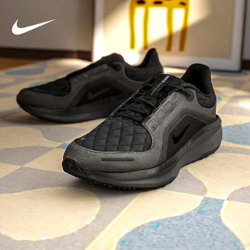 nike耐克男鞋黑色Winflo 11 GTX防泼水运动鞋女跑步鞋FQ1358-001 - 图1