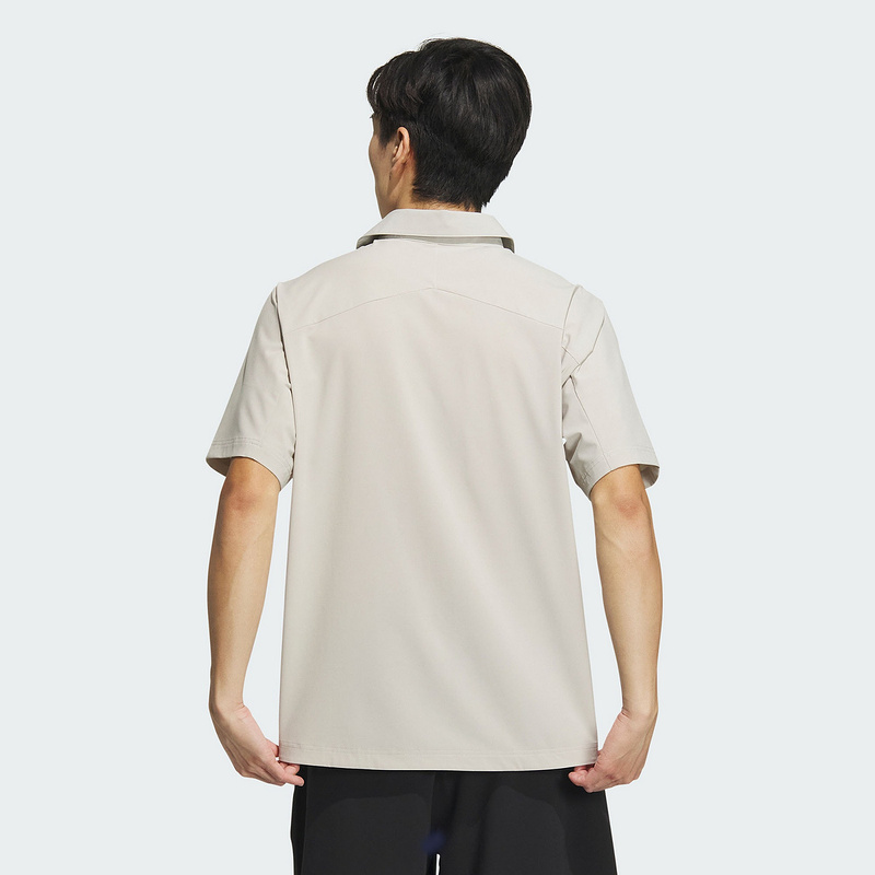 Adidas阿迪达斯 WOVEN AEROREADY POLO 短袖POLO衫 IX0111 - 图1