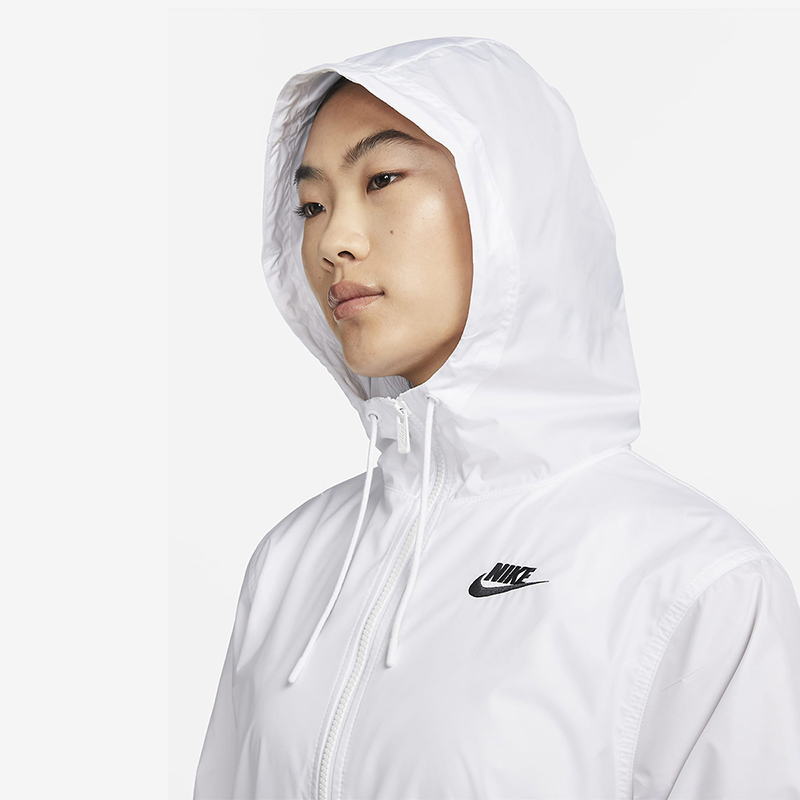 Nike耐克梭织连帽夹克女夏款防风服防泼水薄款运动外套DM6180-100-图1