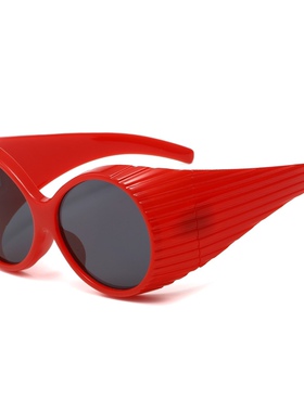 小众ins未来感大框时髦墨镜女前卫夸张凹造型拍照太阳镜欧美潮款