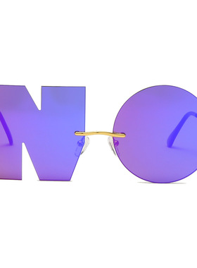 NO不规则个性街拍太阳镜