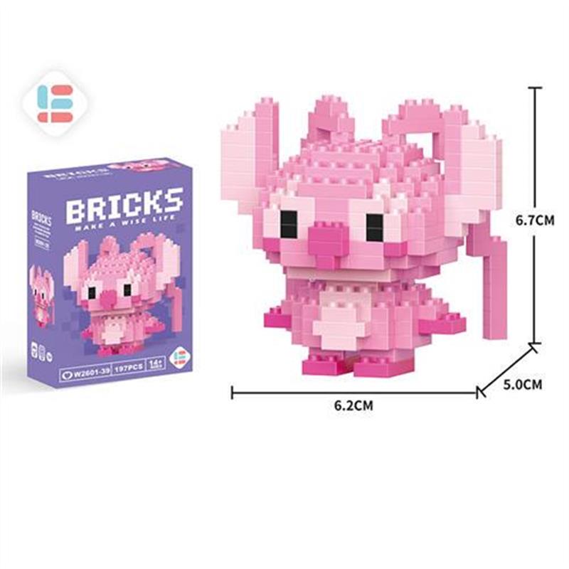 Stitch LinaBell StellaLou Building Blocks Cartoon  Character - 图1