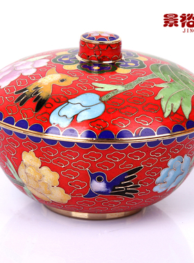 掐丝珐琅婚庆礼品景泰蓝