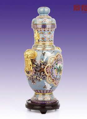 景泰蓝花瓶中式景裕泰