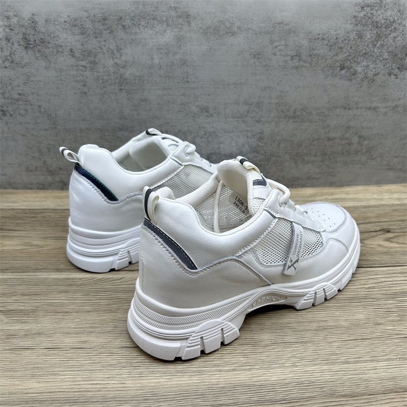 商场断码处理真皮网面透气小白鞋女内增高薄款防滑休闲运动单鞋潮,淘宝优惠券,粉丝福利购,淘宝优惠卷