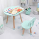 Ins children's writing table and chair children's room mushroom umbrella table kindergarten baby game writing combination solid wood table and chair