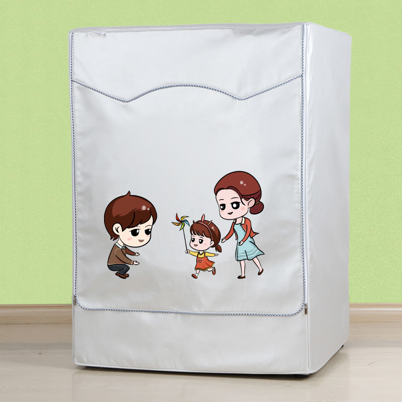 山茶花 海尔美的小天鹅海信滚筒洗衣机罩TCL统帅通用防水防晒套子