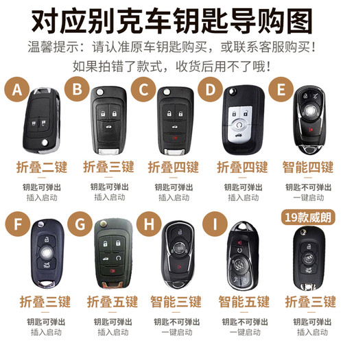 适用别克英朗君威gl8君越阅朗凯越昂科威gl6威朗车钥匙包套创意 - 图1