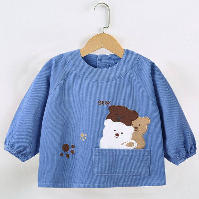 宝宝罩衣春秋冬防水防脏灯芯绒男女童罩衣婴幼儿吃饭围兜外穿护衣,淘宝优惠券,粉丝福利购,淘宝优惠卷