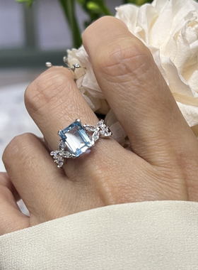 爆款天然紫水晶戒指s925时尚欧美