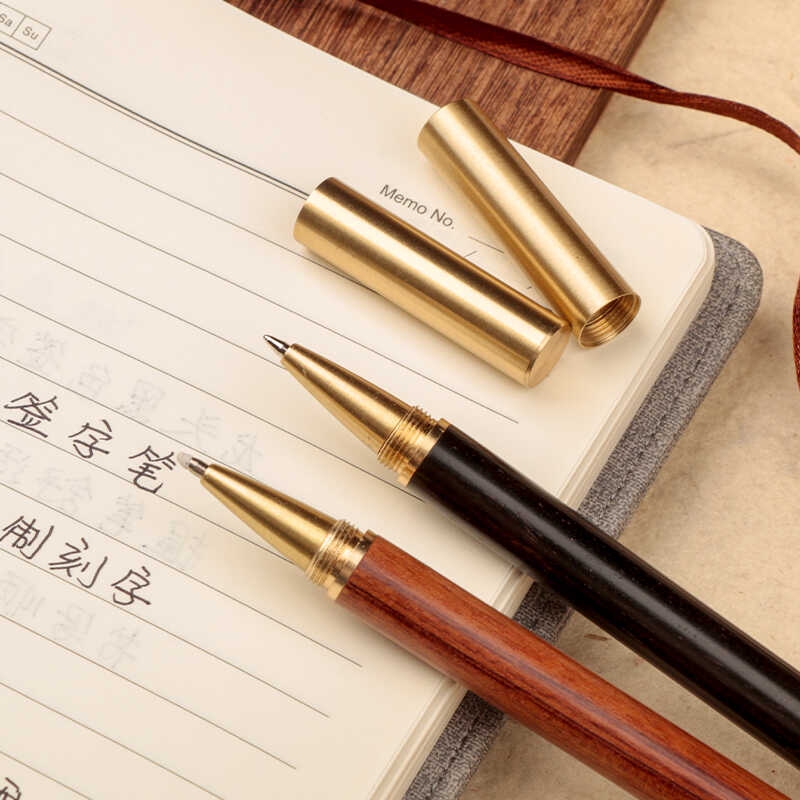 Wooden craftsmanship pen custom engraved gift pen cap