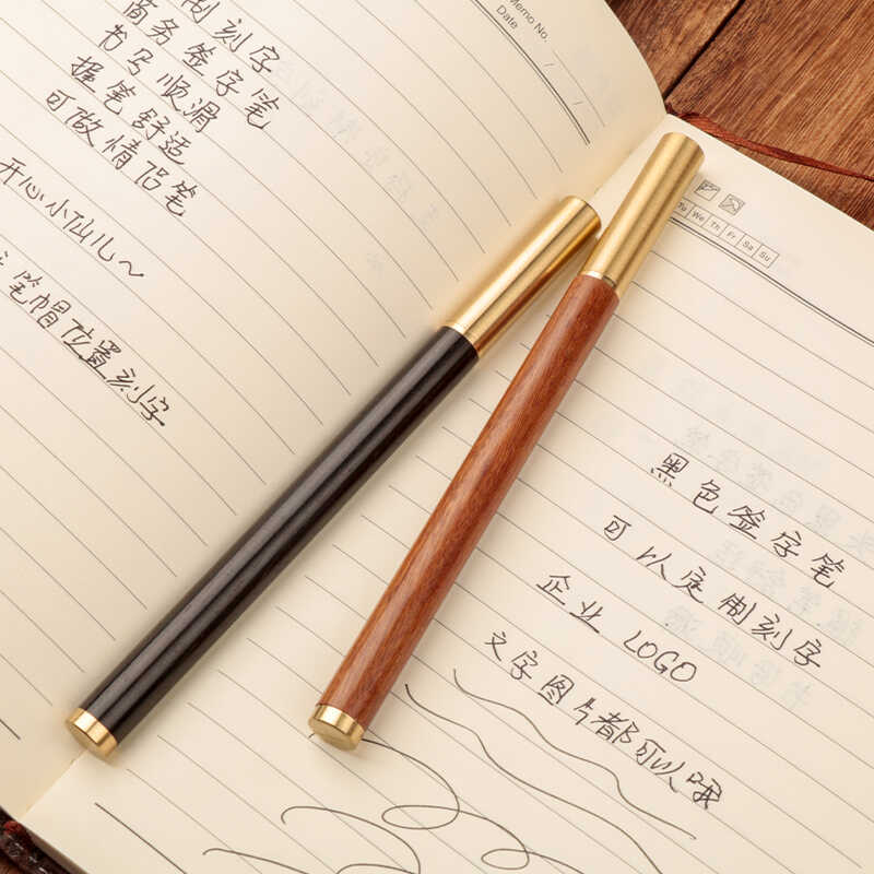 Wooden craftsmanship pen custom engraved gift pen cap