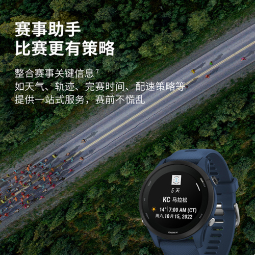 Garmin佳明Forerunner255跑步心率血氧户外骑行游泳GPS运动手表