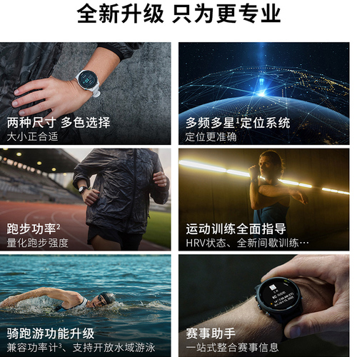 Garmin佳明Forerunner255跑步心率血氧户外骑行游泳GPS运动手表