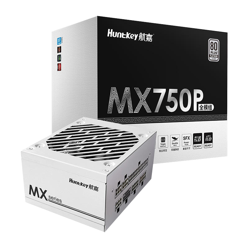 航嘉MX750P模组750W台式机SFX电源电脑ATX3.0 itx迷你主机小电源-图0