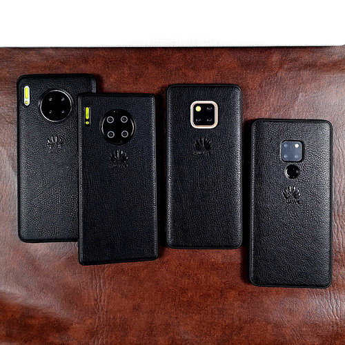 适用于华为mate30pro手机壳真皮mate30pro手机套男mate30pro高档皮套 - 图2