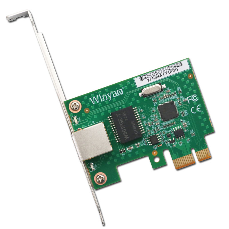 Winyao WYI210T1 pci-e服务器千兆网卡ESXI5.5 intel I210T1台式机  Ethercat (twincat 3)主站网卡 - 图0