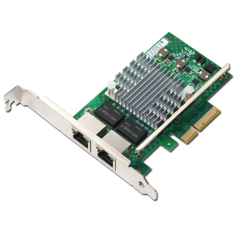 Winyao WY580-T2 PCI-E服务器双口千兆网卡I340T2 intel 82580   Ethercat (twincat 3)主站网卡 - 图1