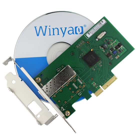 WY580F1-SFP PCIe 단일 포트 기가비트 서버 광섬유 네트워크 카드 intel82580 컨버전스 VLAN