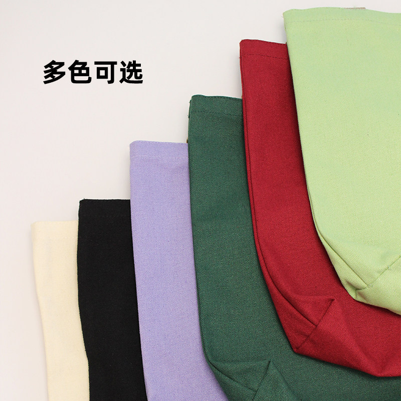 帆布袋麻布手提袋环保学生拎书袋便携上班可折叠手拎包大容量定制