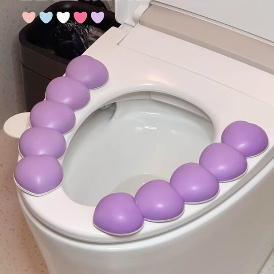 CuteHome nouveau tapis de toilette imperméable amour célébrité d'internet ins quatre saisons adhésif universel épaissi coussin de siège de toilette