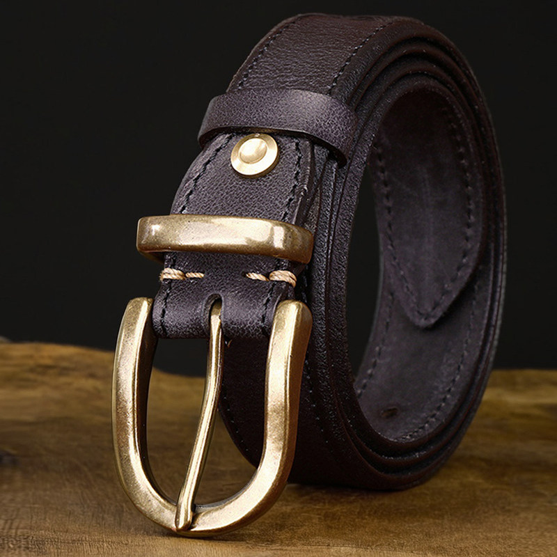 皮带女士配牛仔裤带百搭时尚头层牛皮真皮腰带复古ins风2024新款,淘宝优惠券,粉丝福利购,淘宝优惠卷