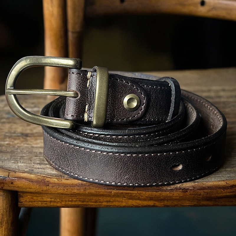 皮带女士配牛仔裤带百搭时尚头层牛皮真皮腰带复古ins风2024新款,淘宝优惠券,粉丝福利购,淘宝优惠卷