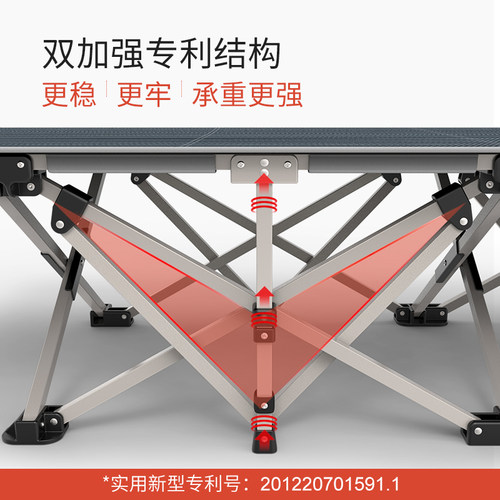 瑞仕达折叠床单人办公室午睡神器午休躺椅家用简易陪护便携行军床 - 图1