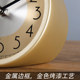 Tqj reloj de escritorio simple de lujo con luz de metal mesita de noche de moda