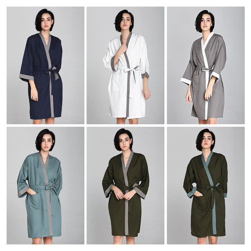 发廊专用理发店围布美发店客袍客服染发衣潮工作服剪发和服高档 - 图2