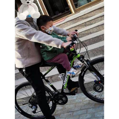 适用喜德盛自行车前置儿童座椅山地车横杠小孩安全坐椅凳子通用座 - 图2