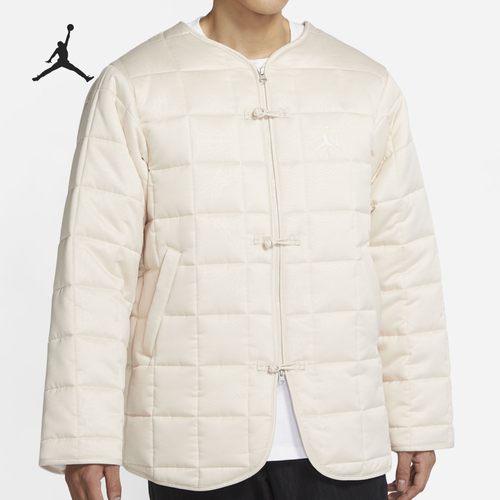 Nike/耐克 AIR JORDAN AJ丝绸缎面男子棉服夹克外套 CV3488-219-图0