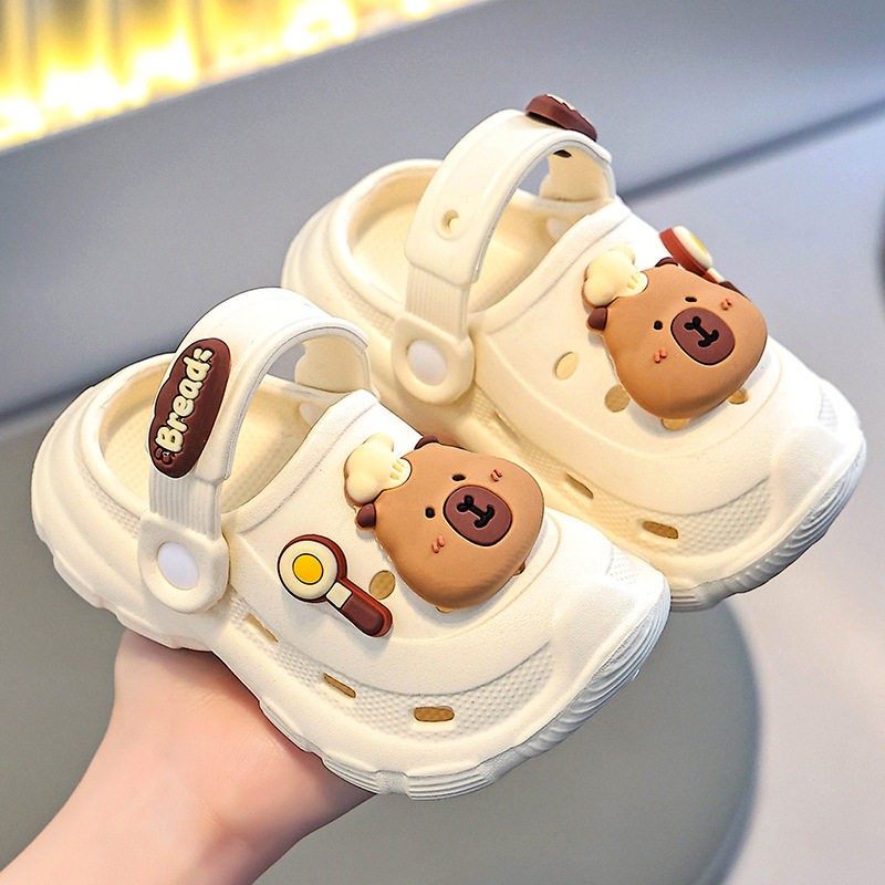 卡皮巴拉儿童凉鞋男童夏EVA宝宝室内软底幼儿防滑卡通萌趣洞洞鞋,淘宝优惠券,粉丝福利购,淘宝优惠卷