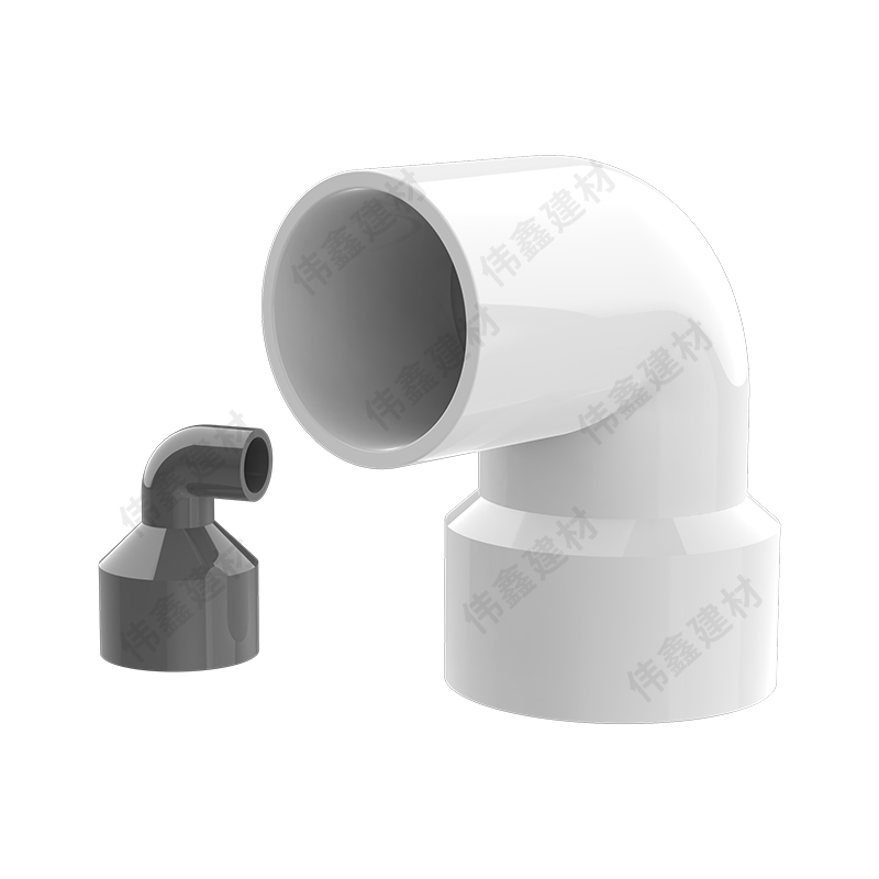 PVC给水管异径弯头 50*40 50*32 50*25 50*20 63x50 大小弯头接头 - 图3