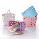 Ручная ручная корзина для ванной комнаты для ванной комнаты для купальника Симпатичная банальная корзина, купание, купание синяя ящик для хранения мусора общежитие