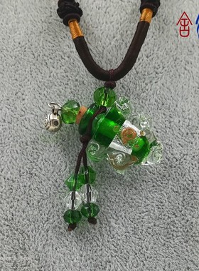 琉璃香薰精油瓶挂件吊坠