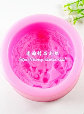 圣诞老人厚软硅胶模具手工矽胶皂模肥皂模子食品级软硅胶好脱模