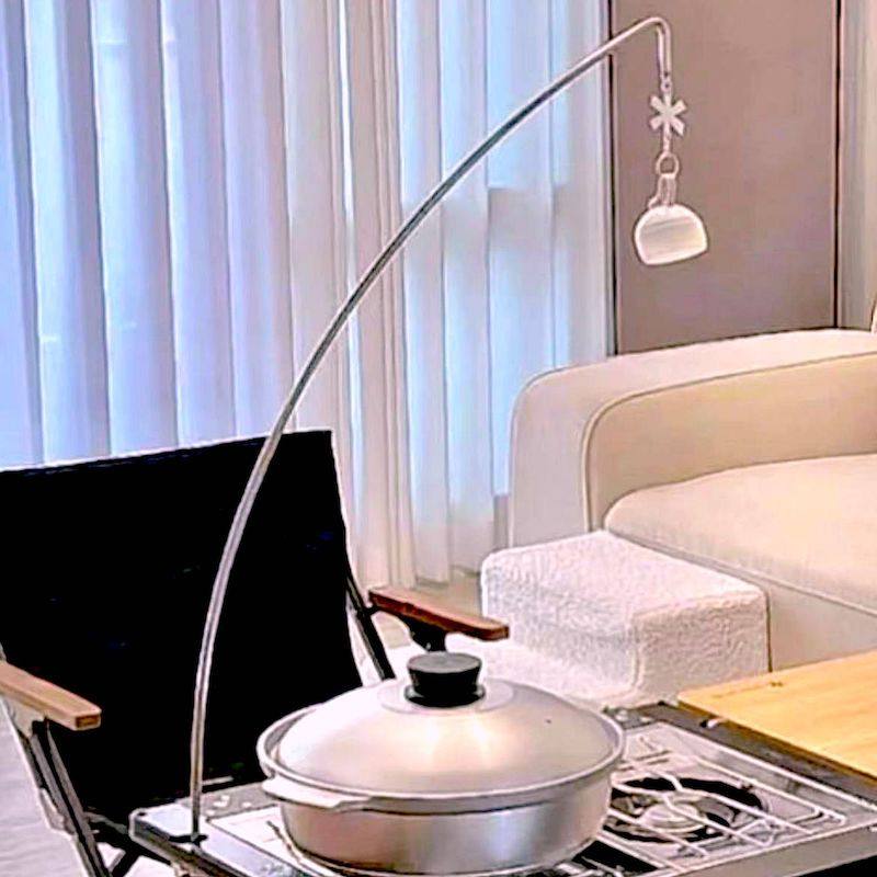 诧祭户外IGT桌面灯杆gz38e灯罩露营不锈钢弧形黑化便携灯挂杆灯架,淘宝优惠券,粉丝福利购,淘宝优惠卷