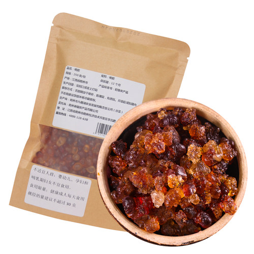 买2送1桃胶食用桃花泪可搭配皂角米雪燕雪莲子银耳枸杞煲糖水250g - 图3