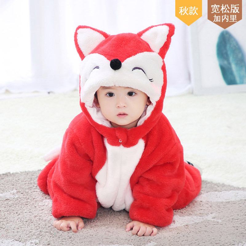宝宝秋冬套装外出抱衣秋装冬装哈衣 造型哈衣连身衣/爬服/哈衣