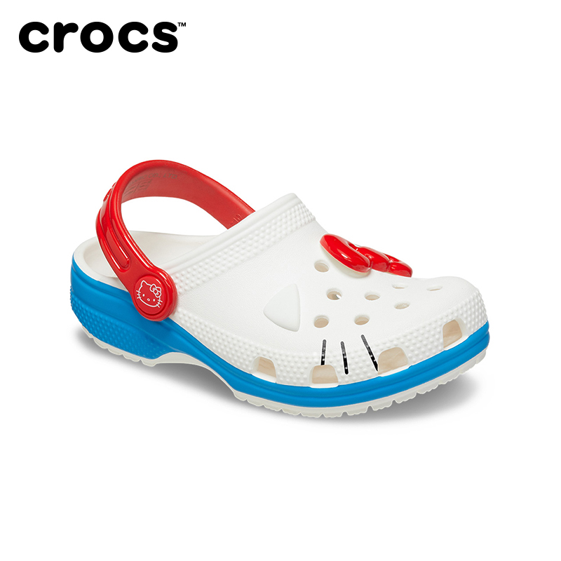 Crocs卡骆驰亲子经典Hello Kitty儿童洞洞鞋|209454（分期免息） - 图0