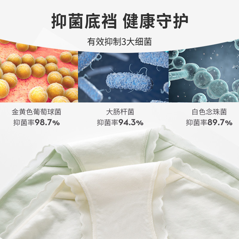 2022春季新款都市丽人抗菌棉女内裤 都市丽人女三角裤