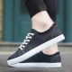 Summer breathable thin canvas shoes men's trendy sneakers