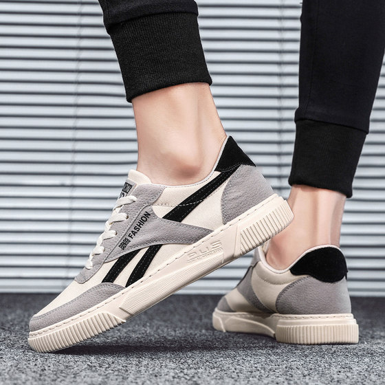 Canvas shoes men's spring trendy casual work shoes