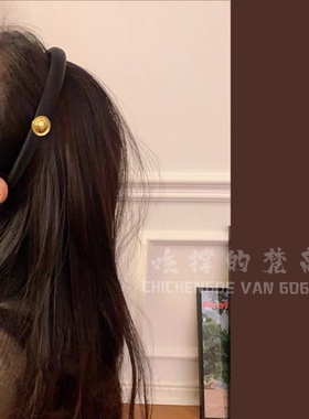 高级感头箍丝绒复古法式复古简约