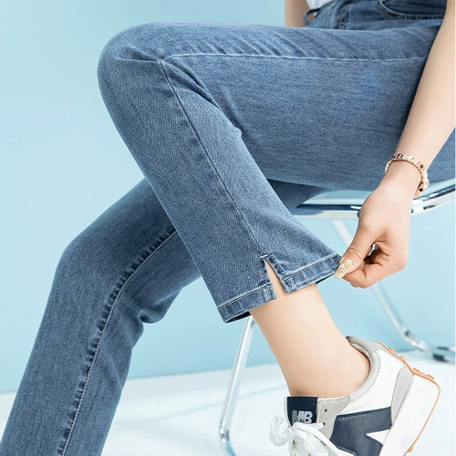 Летние осенние джинсы, белые штаны, свободный прямой крой