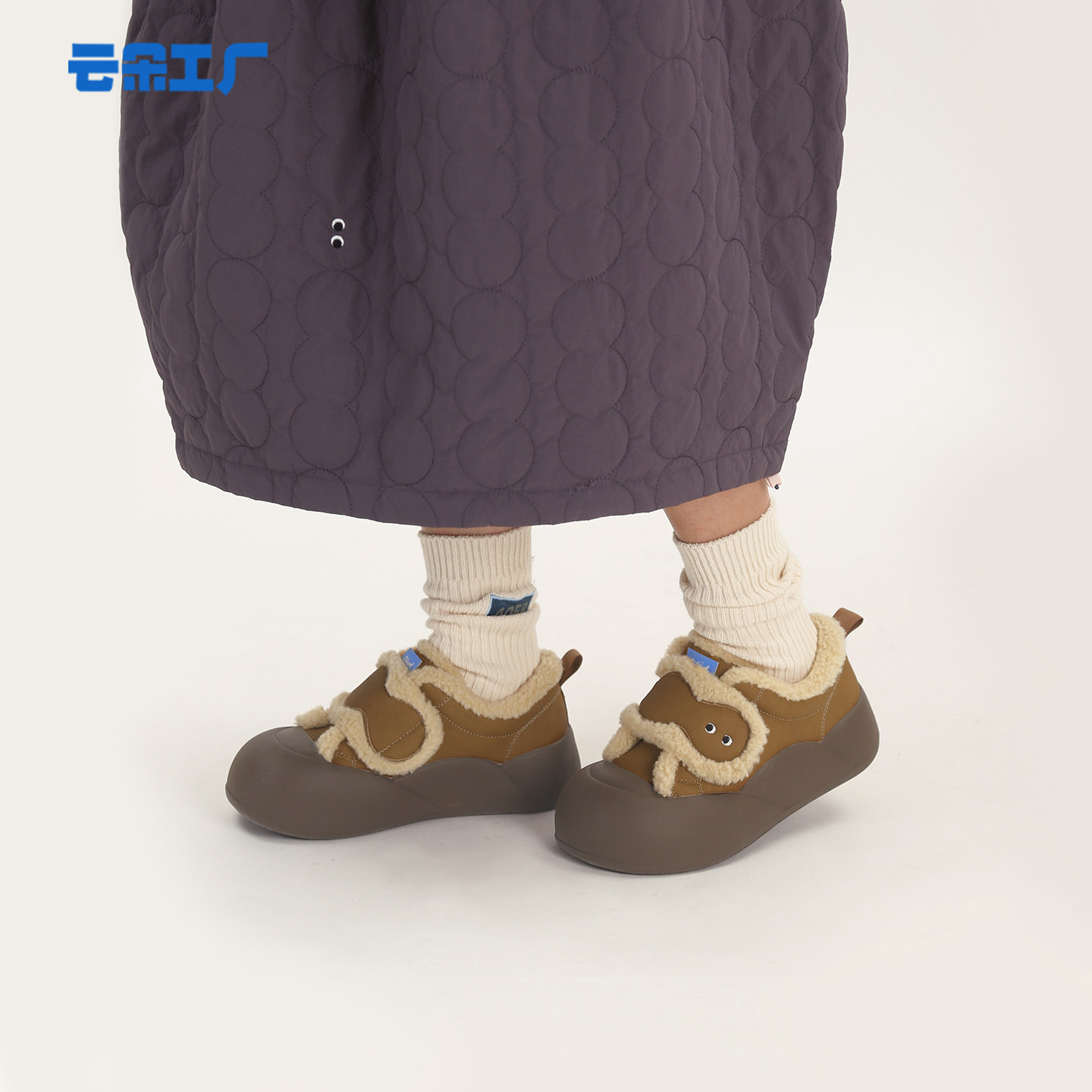 云朵工厂云朵低帮雪地靴加绒棉鞋女款冬季大头靴休闲可爱棉靴,淘宝优惠券,粉丝福利购,淘宝优惠卷