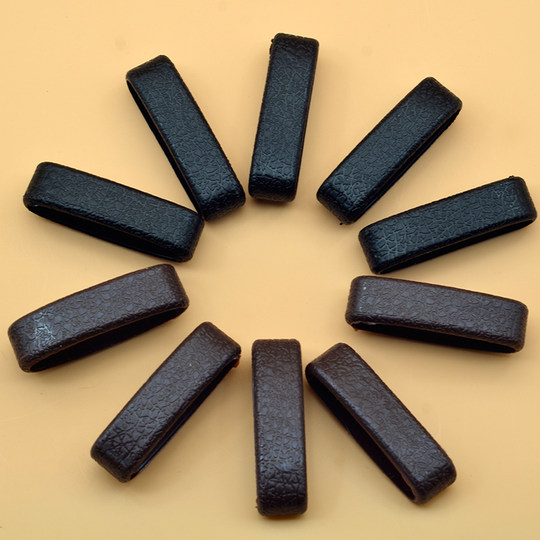 皮带圈环圈黑色简约套圈套环皮带配件高档裤带男士腰带尾部固定环