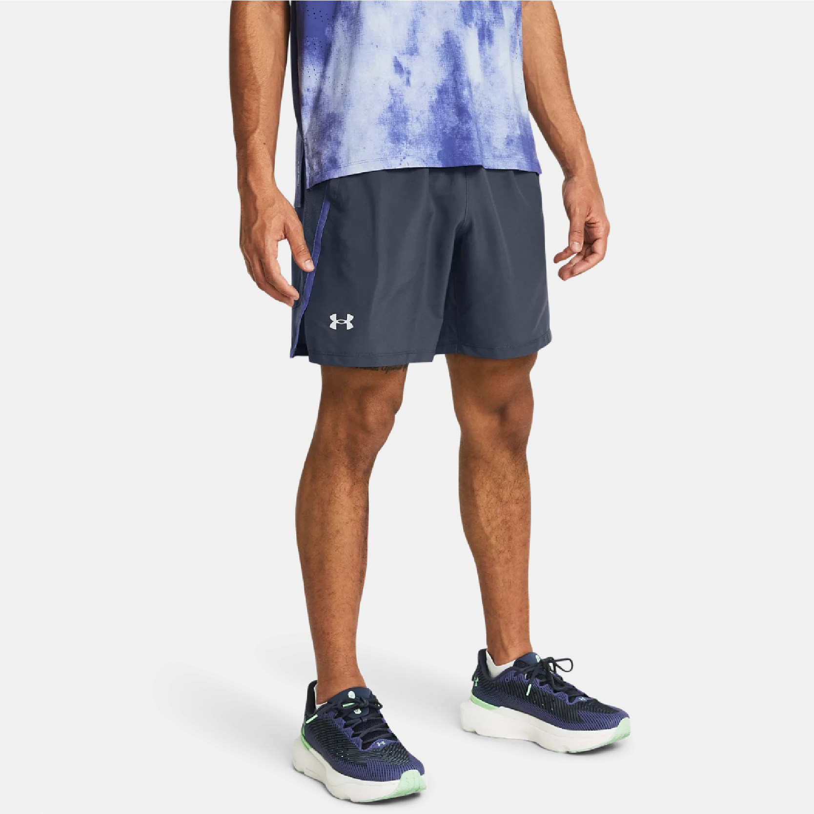 安德玛Launch男子夏二合一7英寸速干健身训练跑步运动短裤1382641,淘宝优惠券,粉丝福利购,淘宝优惠卷